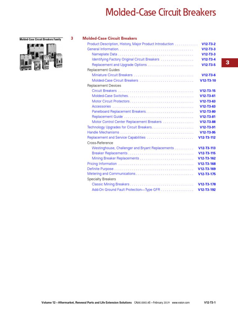 Molded Case Circuit Breaker | PDF | Fuse (Electrical) | Electrical ...