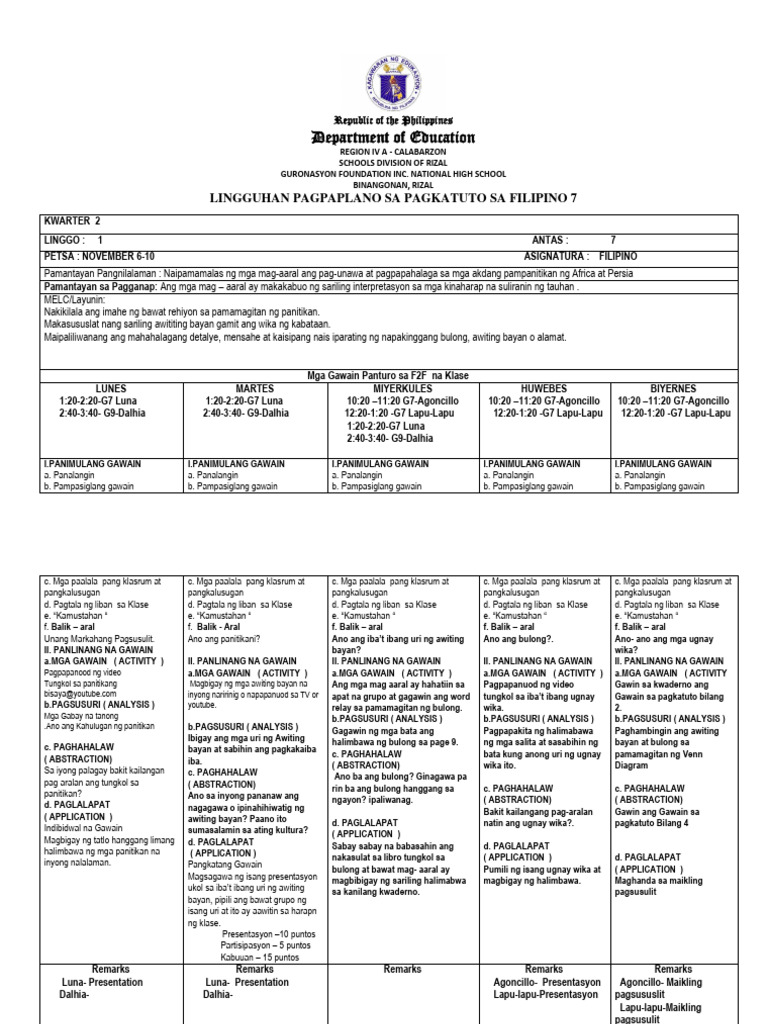Week-1 WLP 2Q Plegaria | PDF