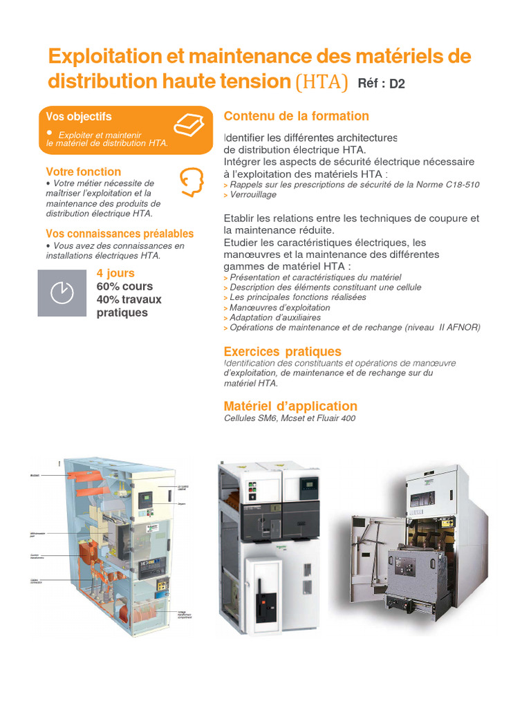 Formation Exploitation et Maintenance HTA | PDF