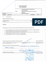 SN-A02-0012 Safety Observations