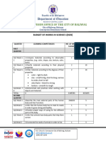 Budget of Works in Science 1 (Sses)