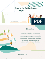 European Law in The Field of Human Rights