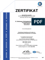 DIN EN ISO9001.2015 Certificate