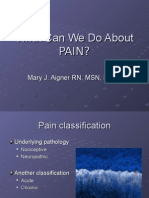 What Can We Do About Pain