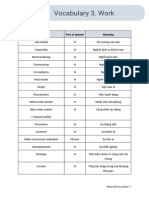 Vocabulary 3. Work