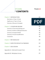 Dissertation Table of Contents Template