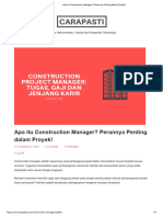 Apa Itu Construction Manager - Perannya Penting Dalam Proyek!