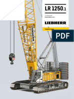 Liebherr LR 1250 Crawler Crane Technical Data Sheet Specifications English