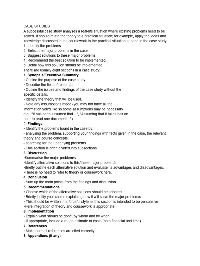 Case Study Presentation Guidelines | PDF | Nonverbal Communication ...