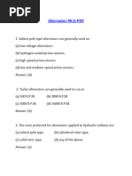 Alternator MCQ PDF Download