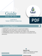 1a Unidade - Study Guide - Land - 11B - Bio - Cris