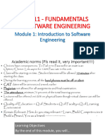 Module 1 - Fundamentals of Software Engineering