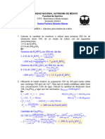 Tarea 1. Cálculos de Reactivos