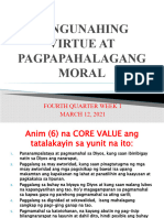 HRG - 4th Quarter-Week 1 Pangunahing Virtue at Pagpapahalagang Moral