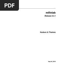 Mlfinlab Release Hudson & Thames