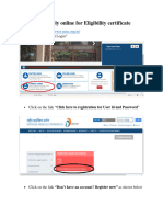 User Manual Eligibility Certificate