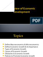 Overview of Economic Development