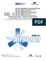 GrowerSELECT AS-18E Series Airstorm Fiberglass Fan Installation Manual