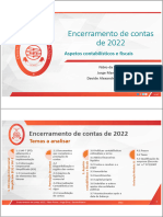 Encerramento de Contas de 2022