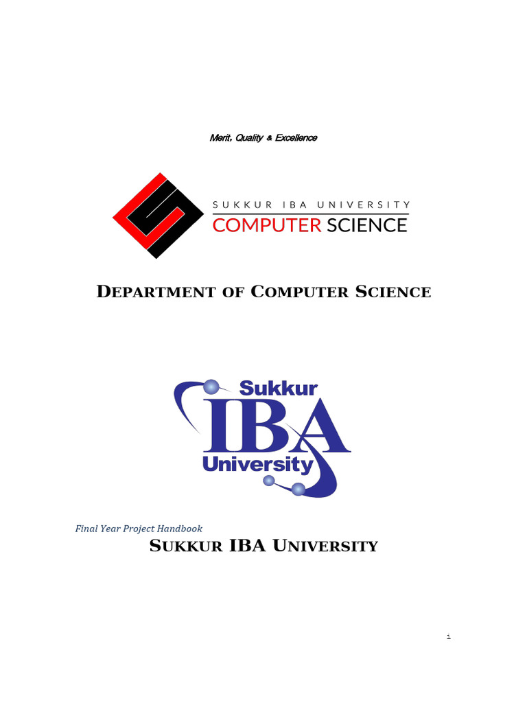 Final Year Project Guidelines for CS Students | PDF | Software ...