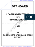 12Th English Learnig Material With Practice Book - 2020-21