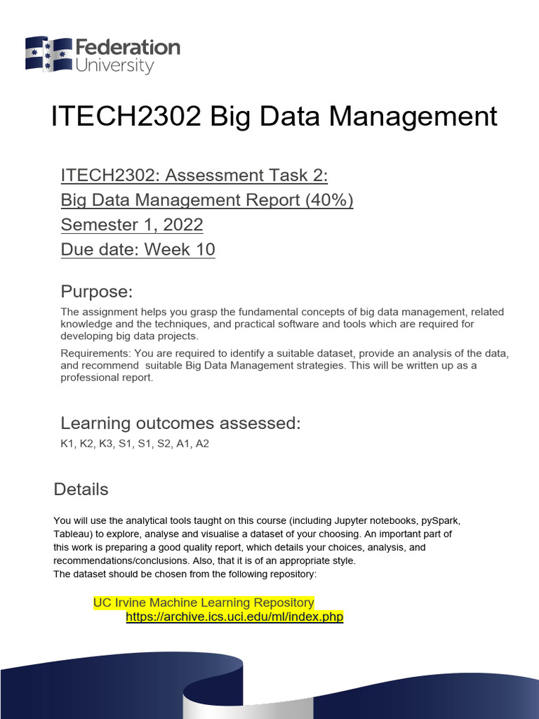 Big Data Management Report Guide | PDF | Data | Big Data