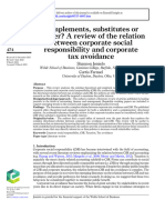 2023 - Jemiolo - Complements, Substitutes or Neither? A Review of The Relation Between Corporate Social Responsibility and Corporate Tax Avoidance