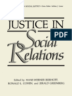 (Critical Issues in Social Justice) Morton Deutsch (Auth.), Hans Werner Bierhoff, Ronald L. Cohen, Jerald Greenberg (Eds.) - Justice in Social Relations-Springer US (1986)