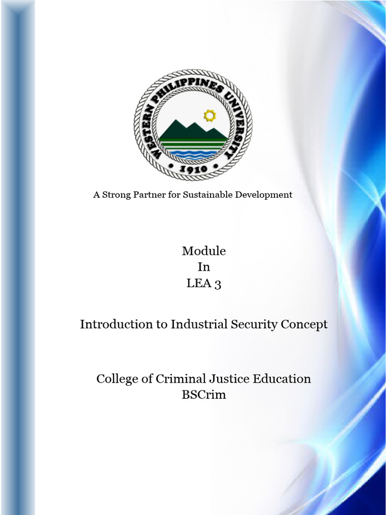 Lea 3 MODULE 2 CATEGORIES OF SECURITY | PDF | Background Check ...