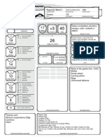 3-Page Form Fillable Character Sheet