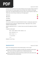 Reading 15 Analysis of Dividends and Share Repurchases - Answers