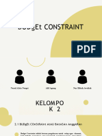 Kelompok 2 Budget Constraint