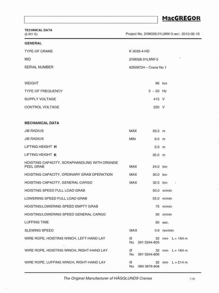 Technical Data | PDF