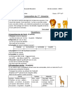 Composition 5ème A.P 1er Trimestre - Docx Version 1