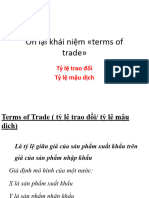Ôn Lại Khái Niệm Terms of Trade
