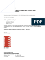 Sitrans LR1x Products MTBF