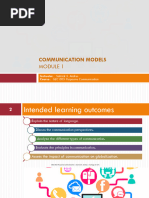 Module 1 Communication Models