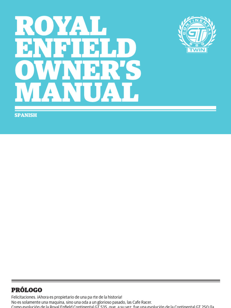 ROYAL ENFIELD CONTINENTAL GT 650 WORKSHOP MANUAL PDF intelligence overview