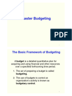 Master Budgeting Master Budgeting: The Basic Framework of Budgeting
