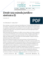 Desde Una Mirada Jurídico-Sistémica (I) - Comercio y Justicia