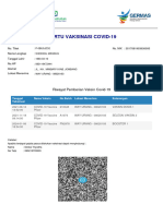 Kartu Vaksinasi Covid-19: Riwayat Pemberian Vaksin Covid-19