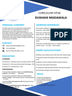 Dushani Madawala CV Teacher Assistant