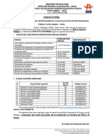 Convocatoria Contrata Docente 2024