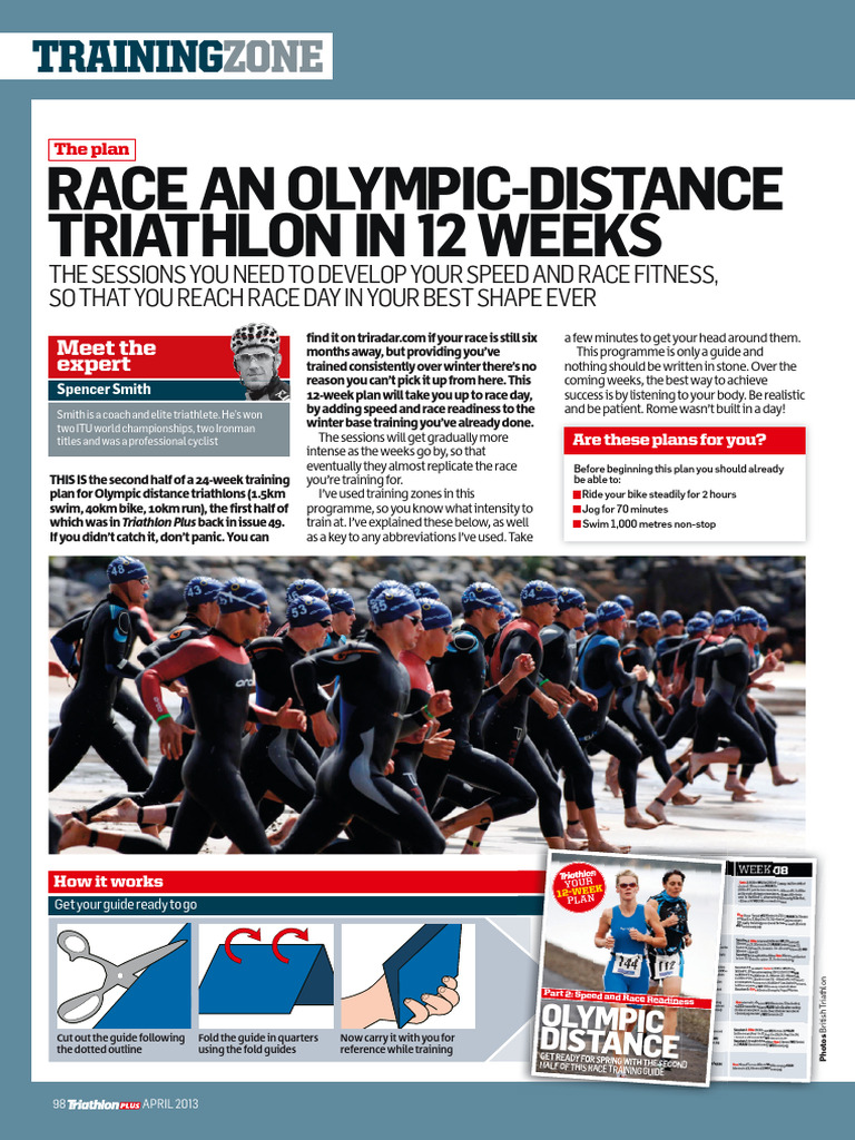 12-Week Olympic Triathlon Training Plan | PDF | Triathlon | Athletic Sports