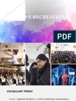 Active Recreation Observation 3rd Quarter