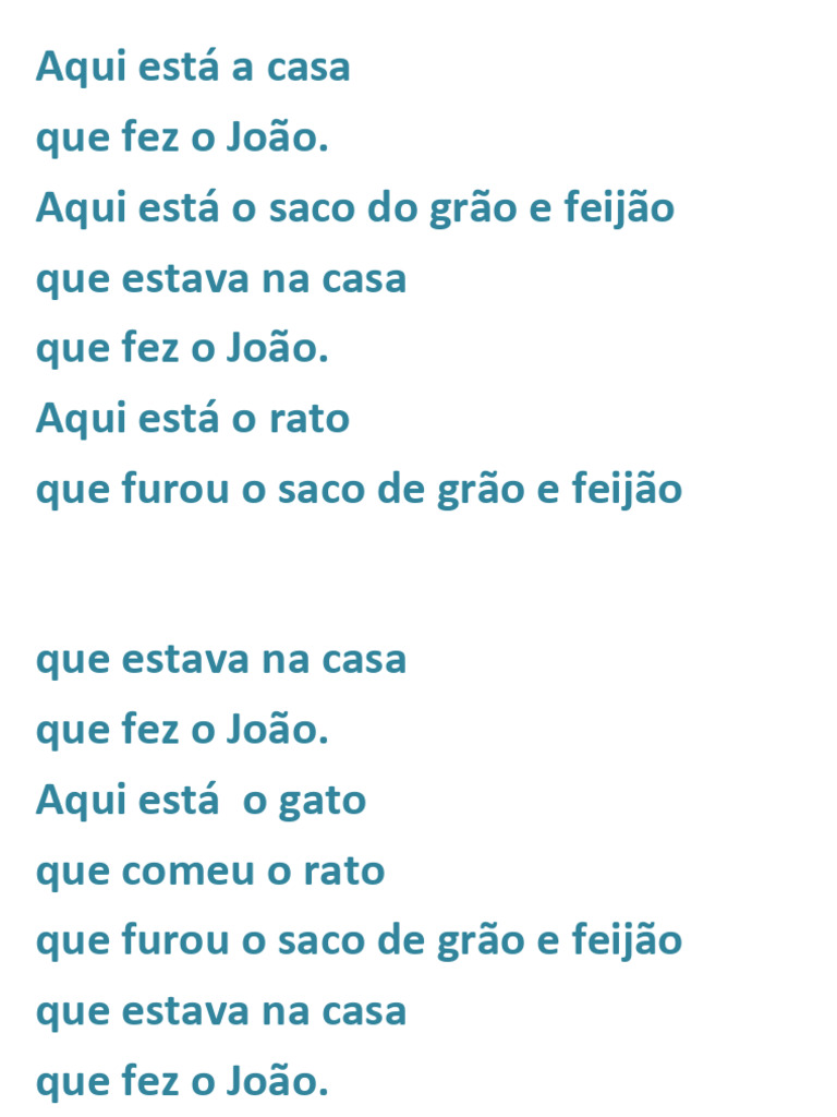 A Casa do João e o Rato | PDF