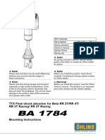 Ohlins - DTC - Einbauanleitung Oehlins Motorrad Ba 1784