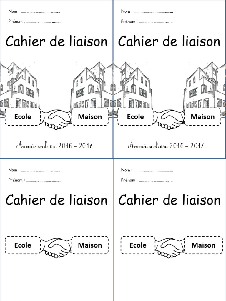 Cahier de liaison scolaire 2016-2017 | PDF
