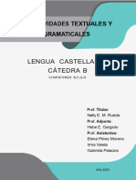 Actividades Textuales Y Gramaticales: Lengua Castellana I Cátedra B
