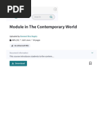 Module in The Contemporary World - PDF - Globalization - Sustainability